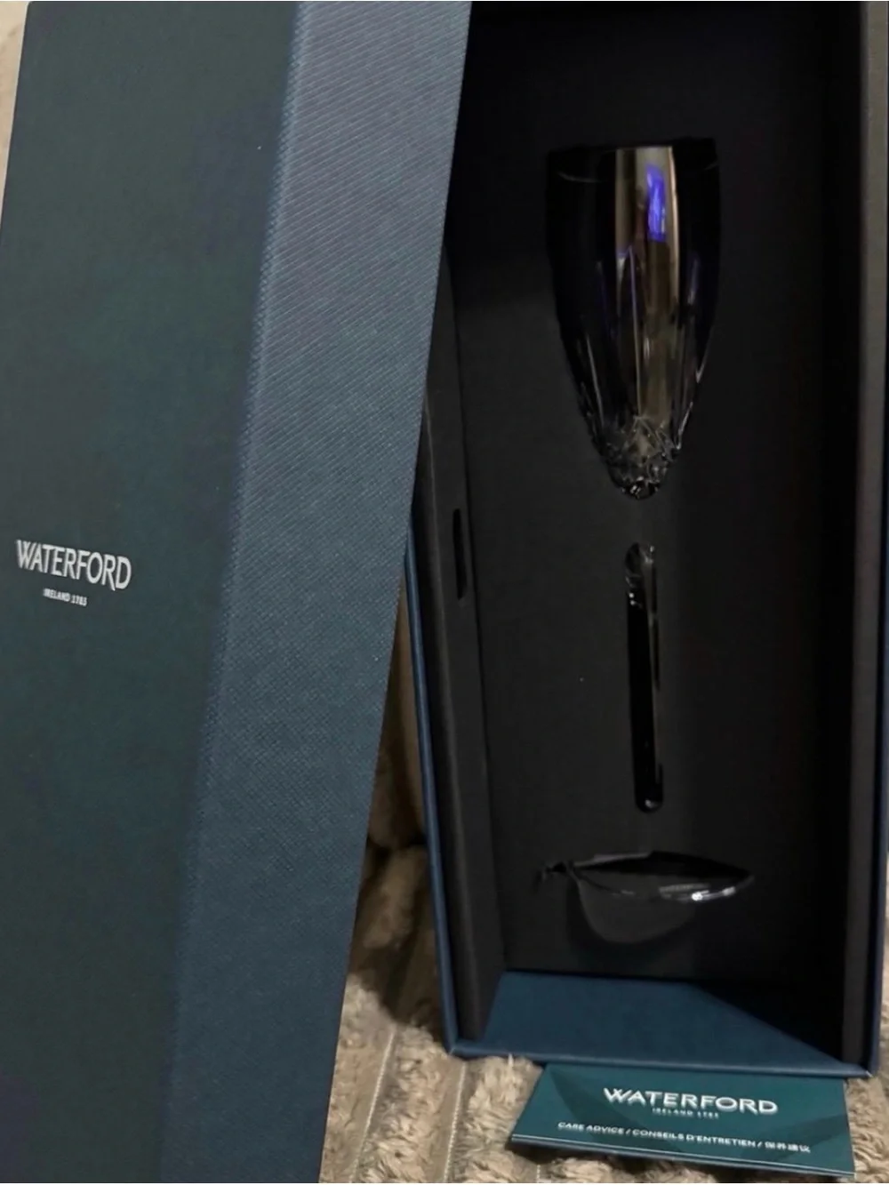 Waterford Lismore Nouveau Champagne Flute Brand new in box Set of 2